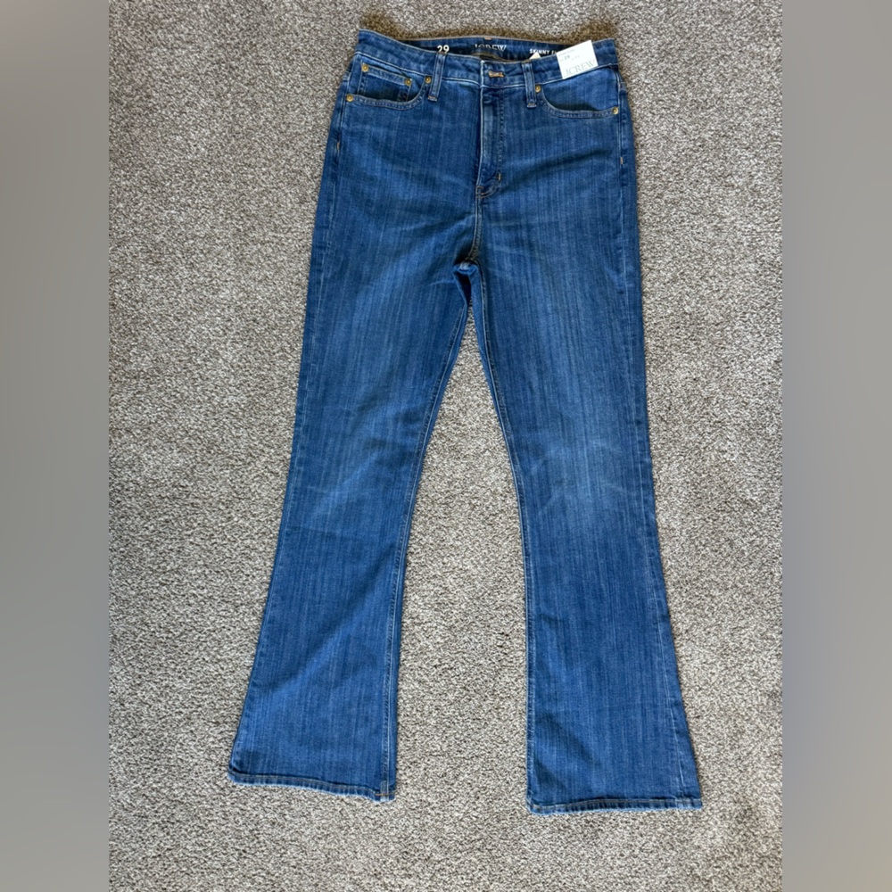 J Crew High Rise Skinny Flare Jean. Size 29. NWT